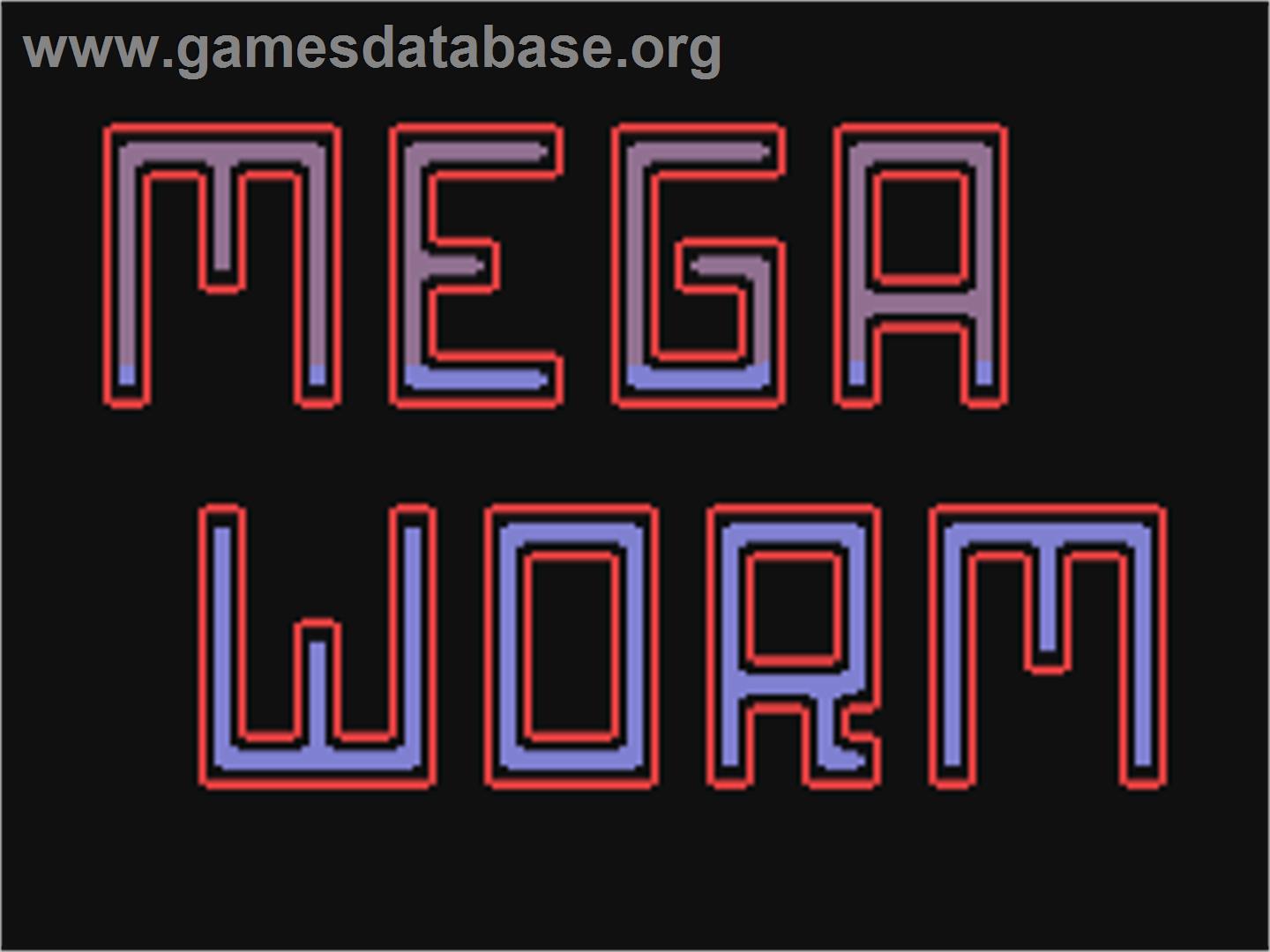 Mega Worm - Commodore 64 - Artwork - Title Screen
