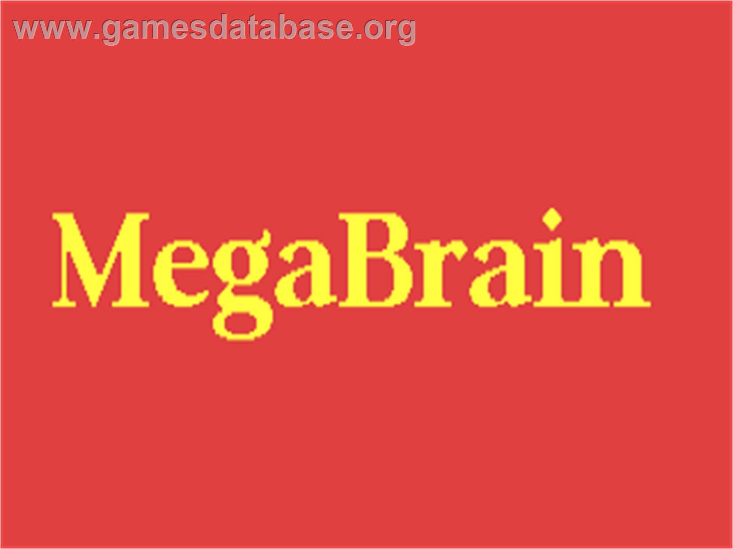 Megabrain - Commodore 64 - Artwork - Title Screen
