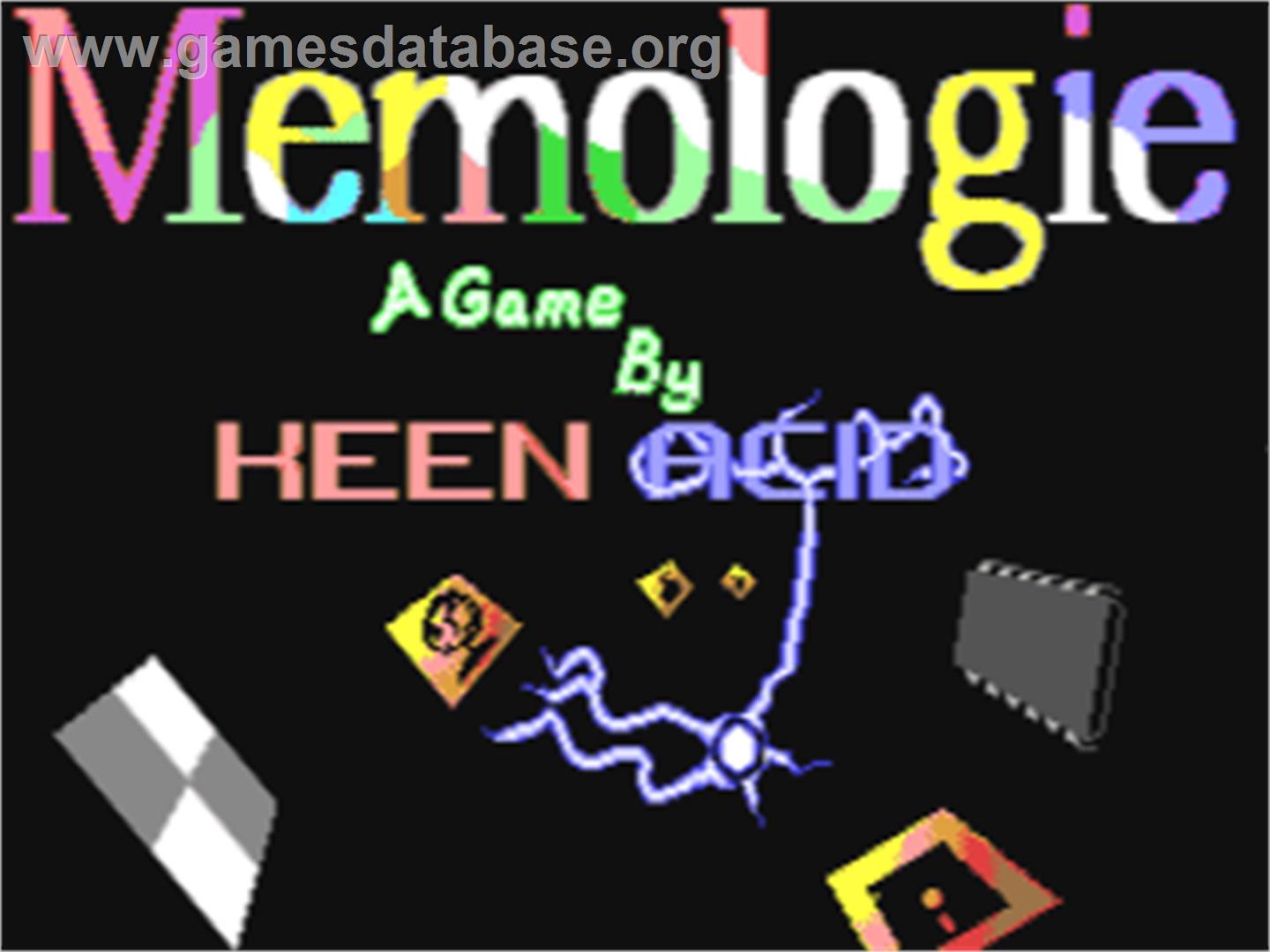 Memologie - Commodore 64 - Artwork - Title Screen