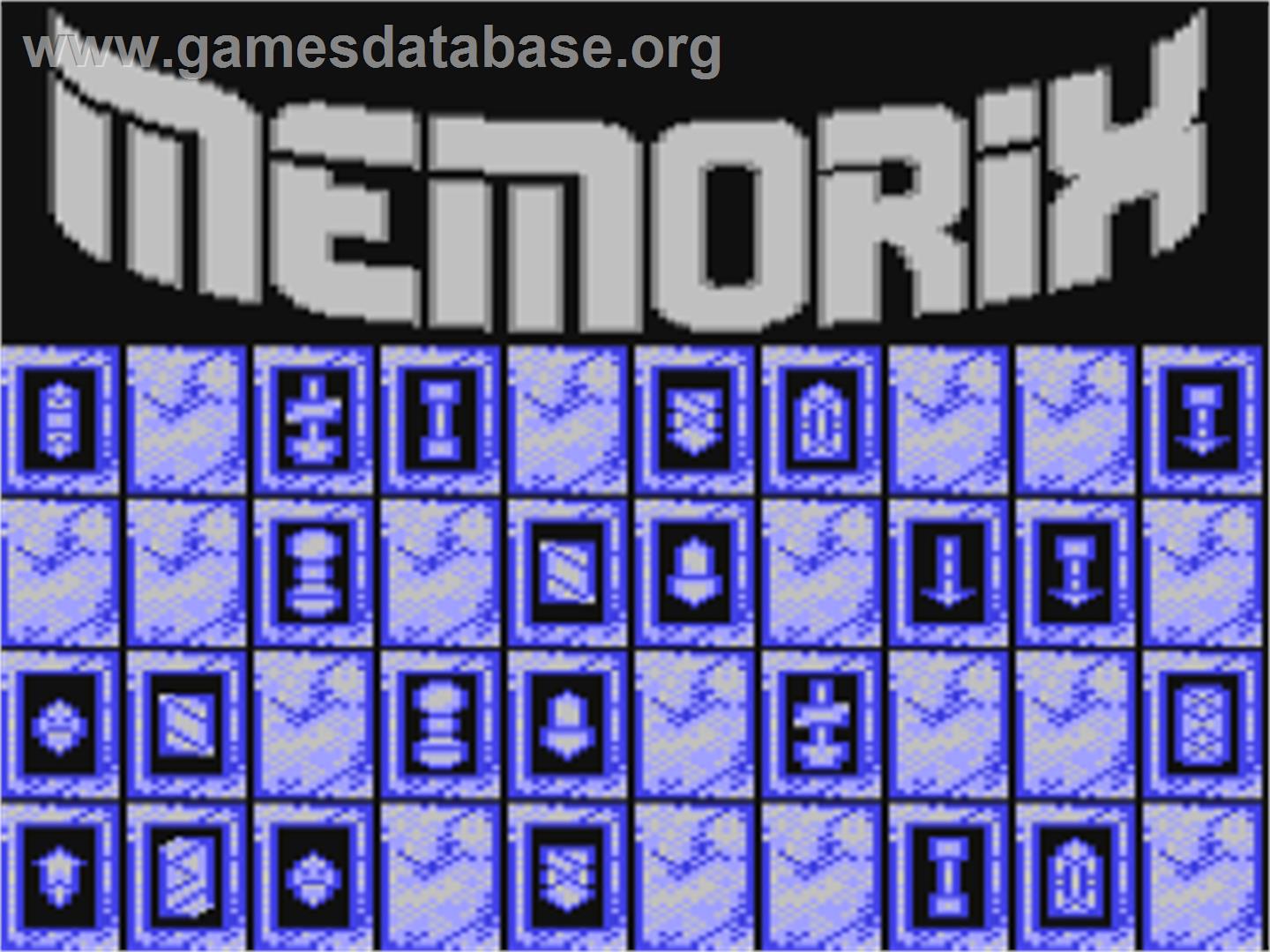 Memorix - Commodore 64 - Artwork - Title Screen