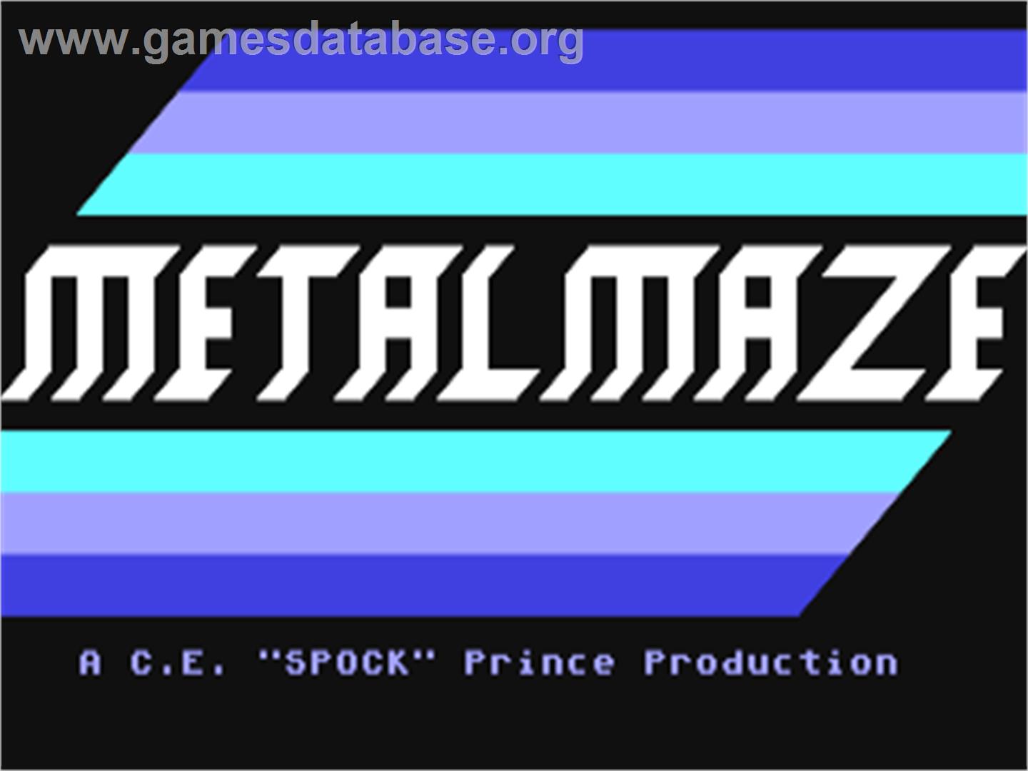 Metalmaze - Commodore 64 - Artwork - Title Screen