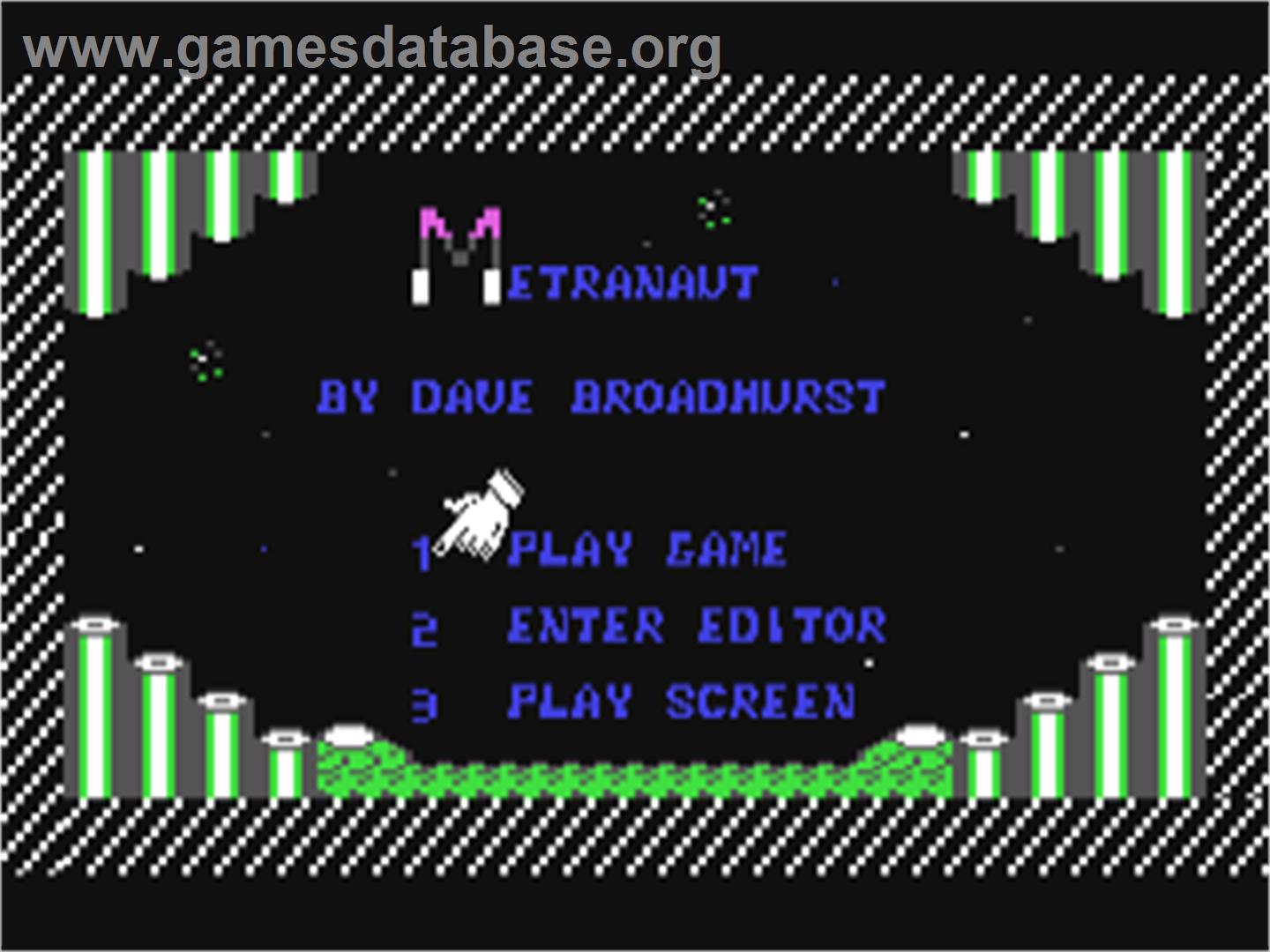 Metranaut - Commodore 64 - Artwork - Title Screen