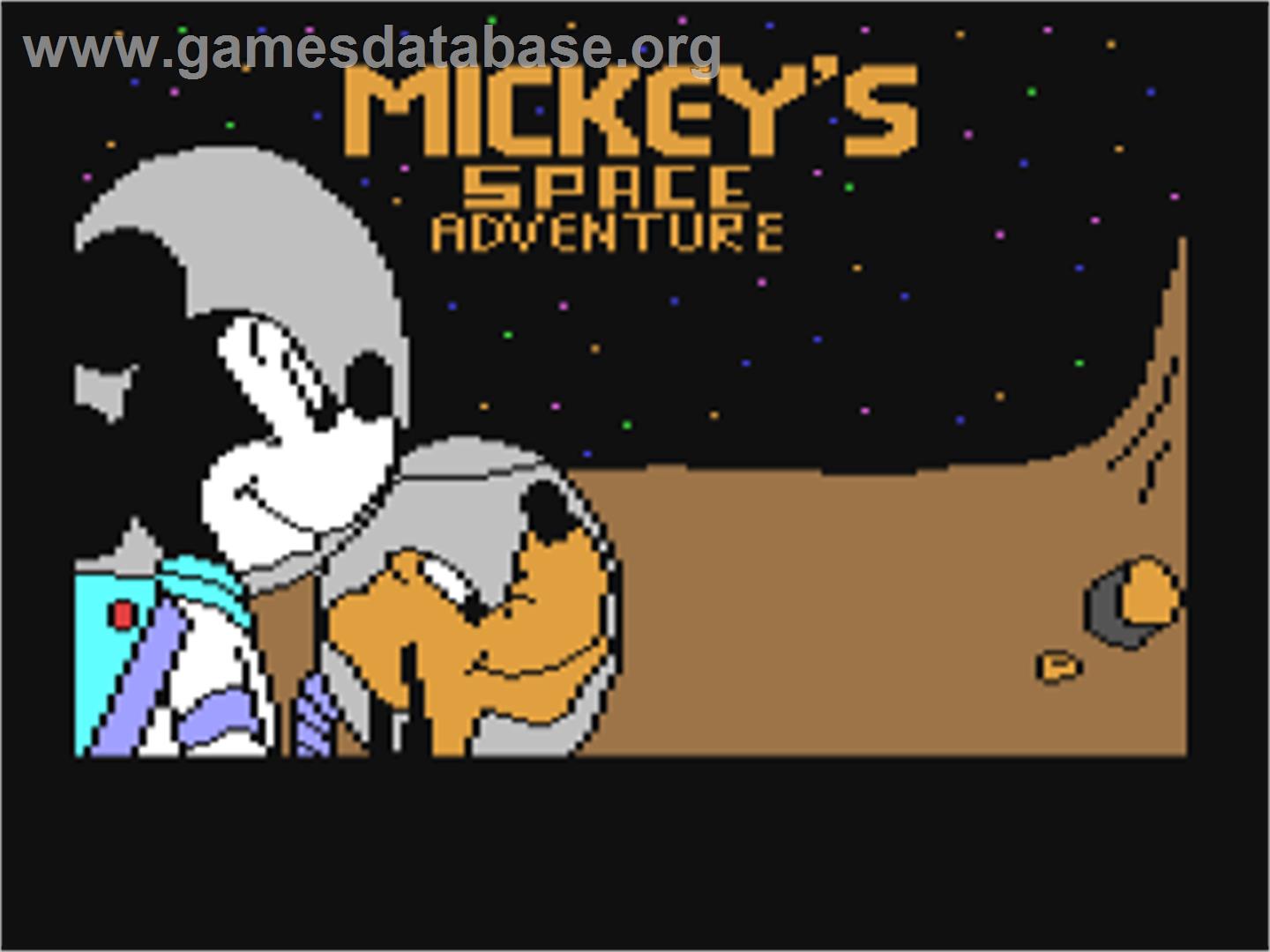 Mickey's Space Adventure - Commodore 64 - Artwork - Title Screen