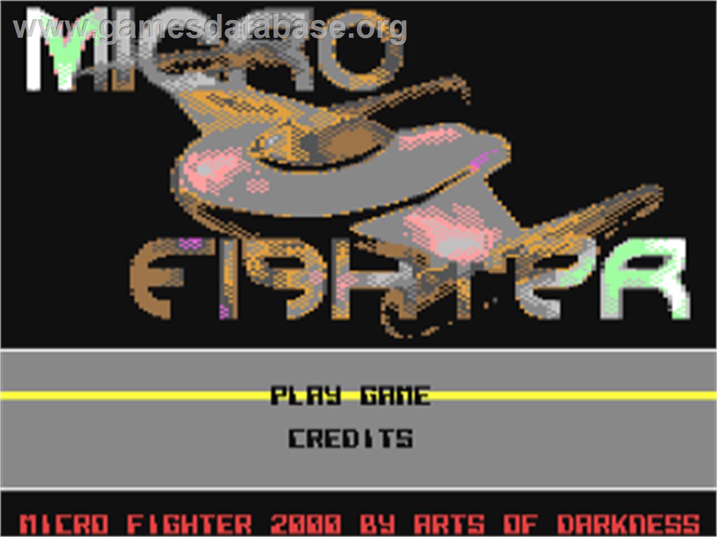 Micro Fighter - Commodore 64 - Artwork - Title Screen