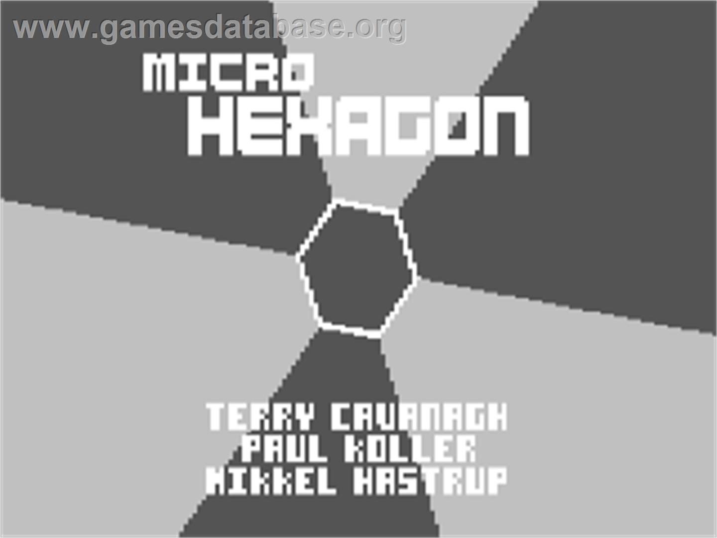 Micro Hexagon - Commodore 64 - Artwork - Title Screen