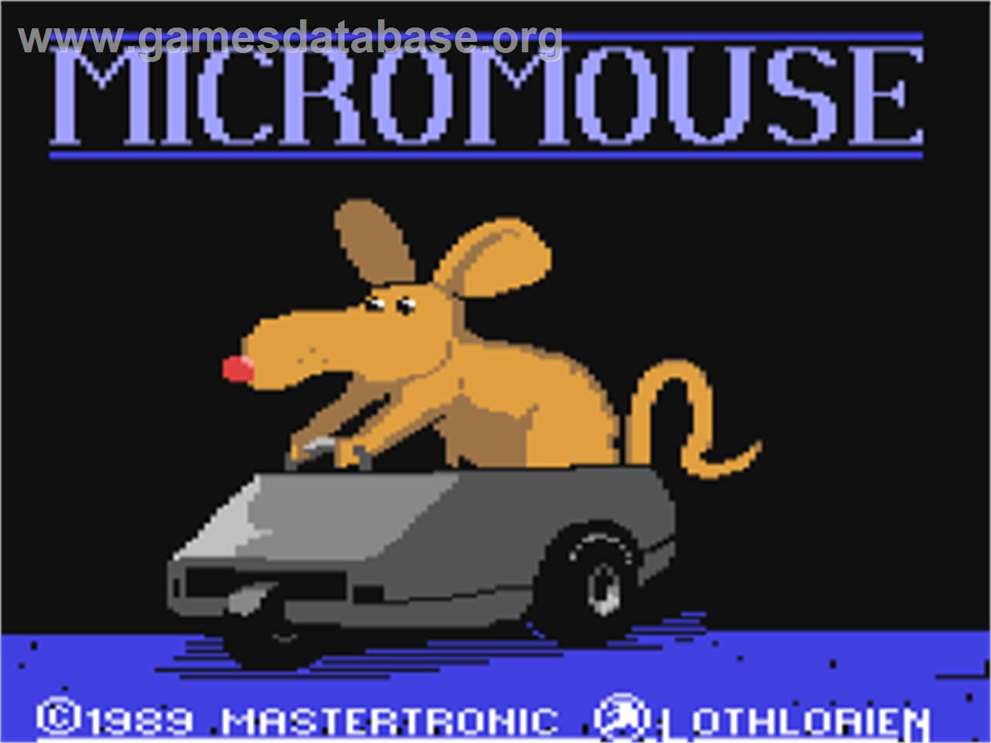 Micro Mouse - Commodore 64 - Artwork - Title Screen