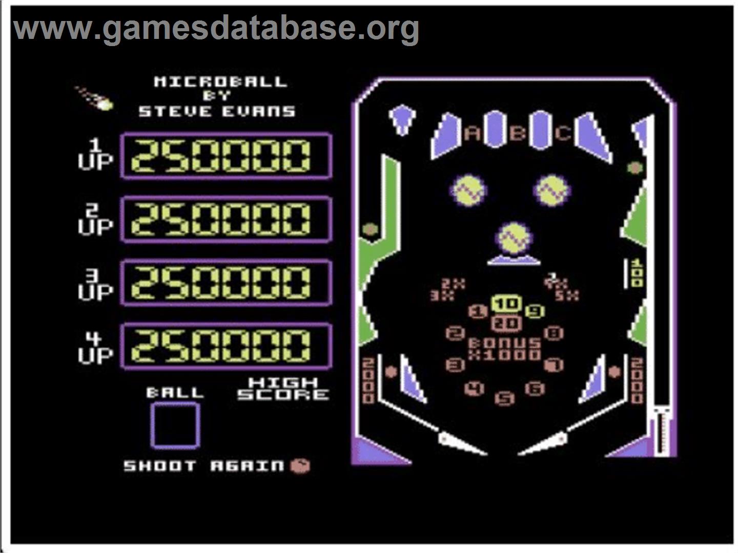 Microball - Commodore 64 - Artwork - Title Screen