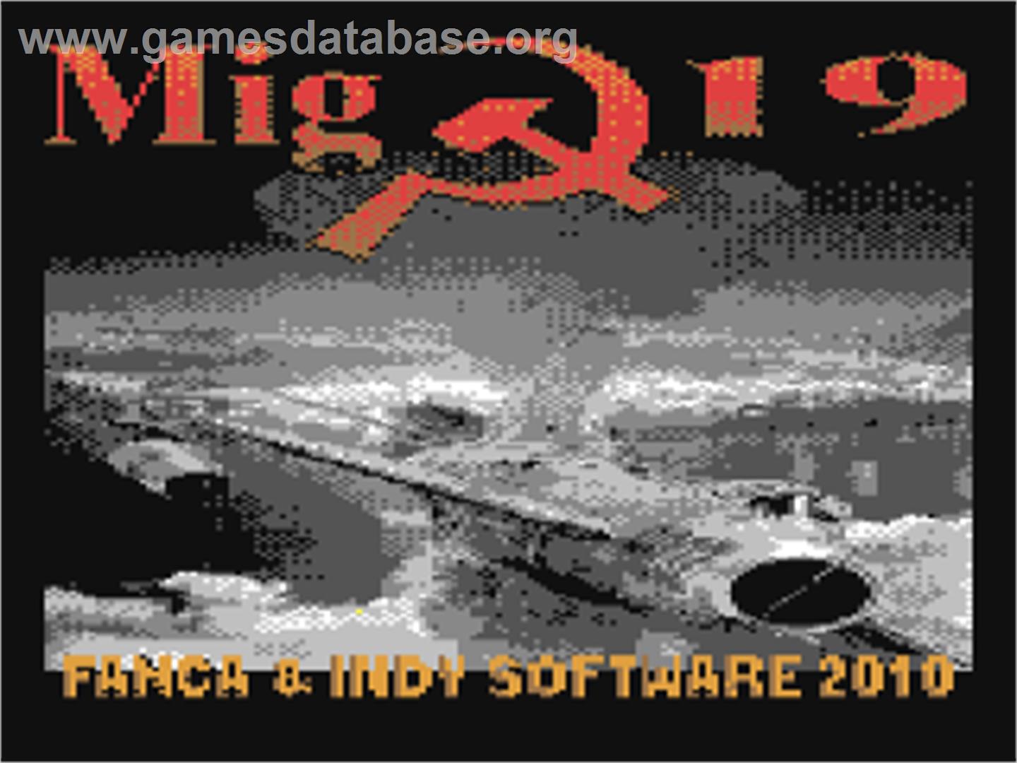 Mig-19 - Commodore 64 - Artwork - Title Screen