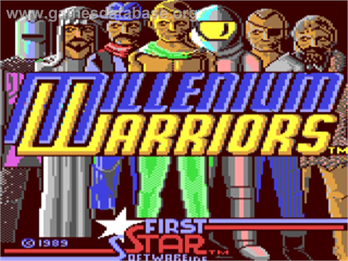 Millenium Warriors - Commodore 64 - Artwork - Title Screen