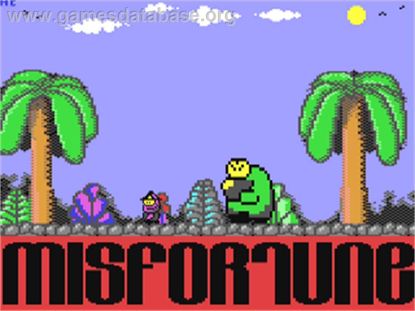 Misfortune - Commodore 64 - Artwork - Title Screen
