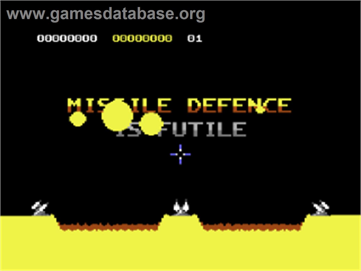 Missile Defence - Commodore 64 - Artwork - Title Screen