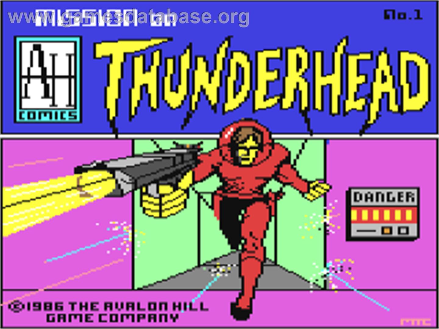 Mission on Thunderhead - Commodore 64 - Artwork - Title Screen