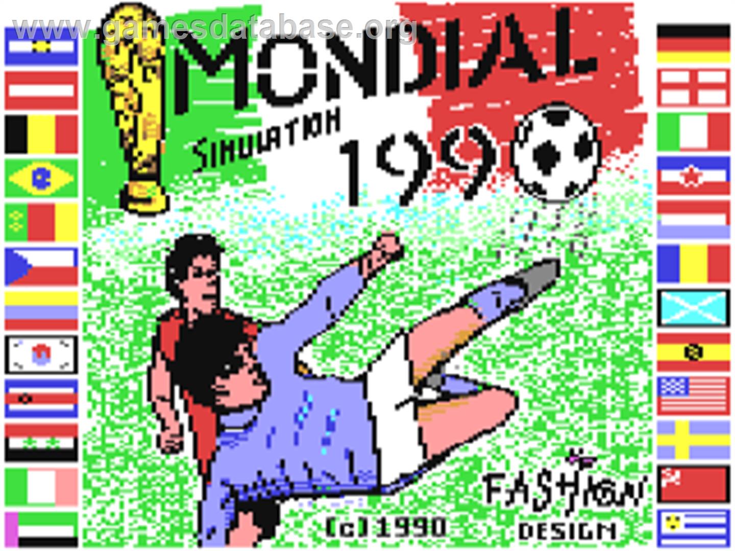 Mondial Simulation 1990 - Commodore 64 - Artwork - Title Screen