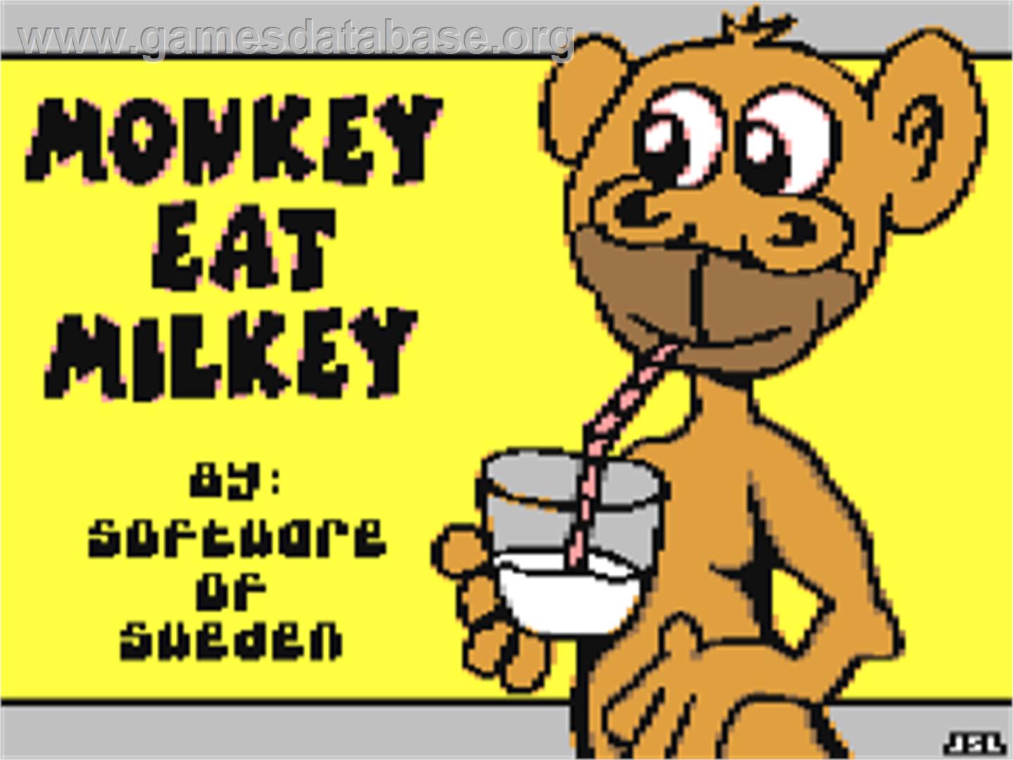Monkey Eat Milkey - Commodore 64 - Artwork - Title Screen