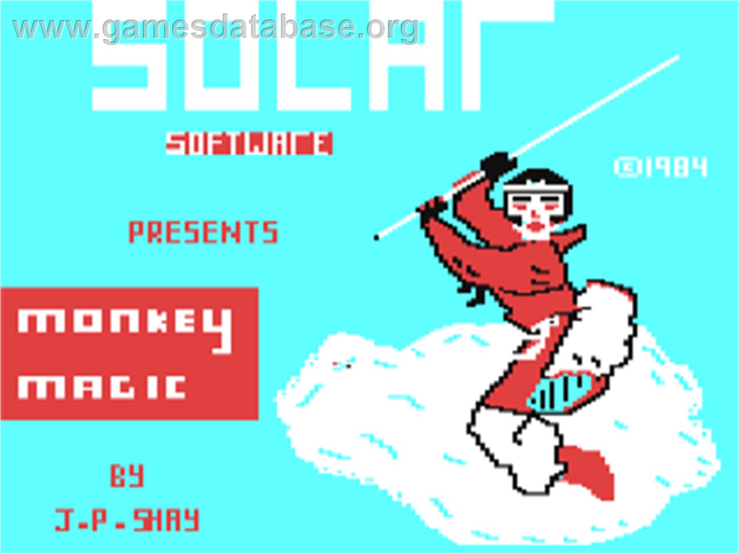 Monkey Magic - Commodore 64 - Artwork - Title Screen