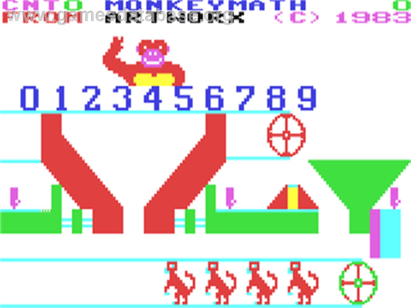 Monkeymath - Commodore 64 - Artwork - Title Screen