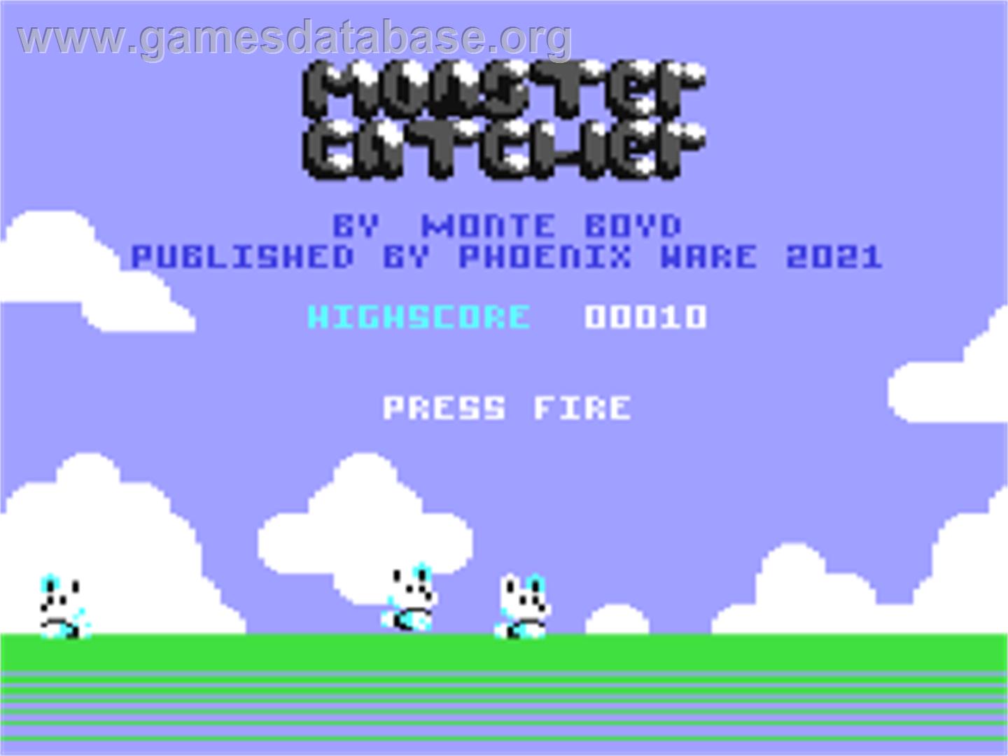 Monster Catcher - Commodore 64 - Artwork - Title Screen