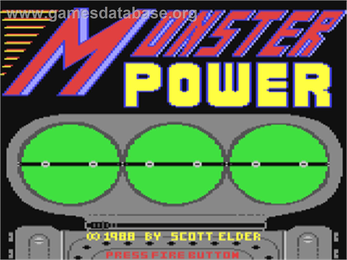 Monster Power - Commodore 64 - Artwork - Title Screen
