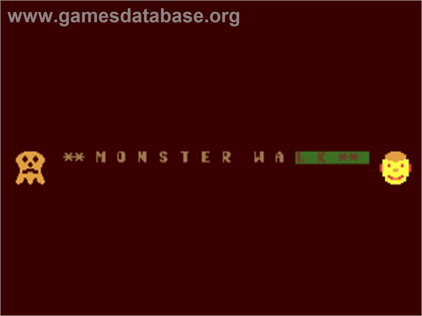 Monster Walk - Commodore 64 - Artwork - Title Screen