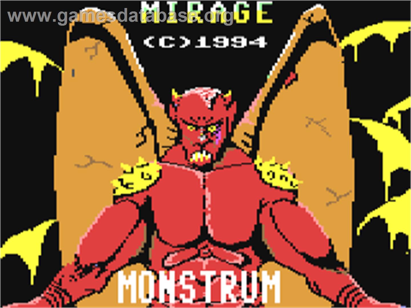 Monstrum - Commodore 64 - Artwork - Title Screen