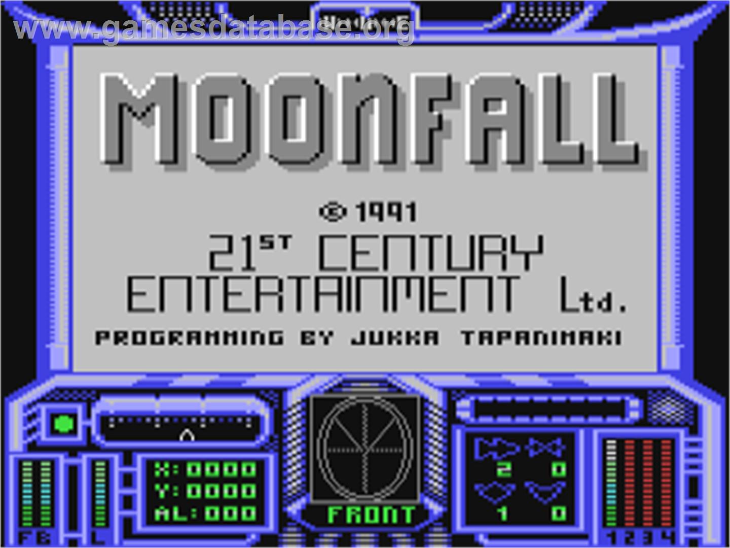 Moonfall - Commodore 64 - Artwork - Title Screen