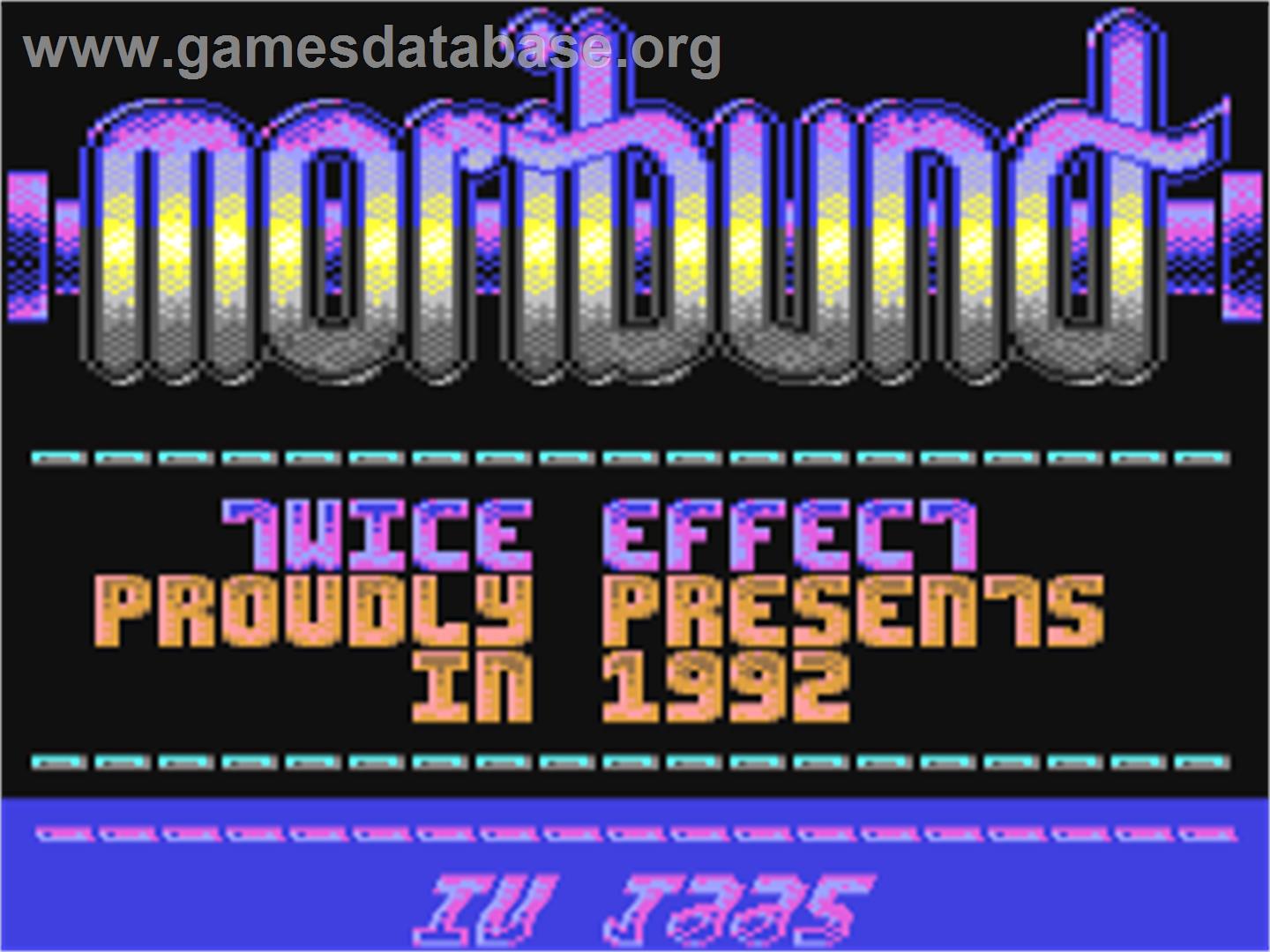 Moribund - Commodore 64 - Artwork - Title Screen