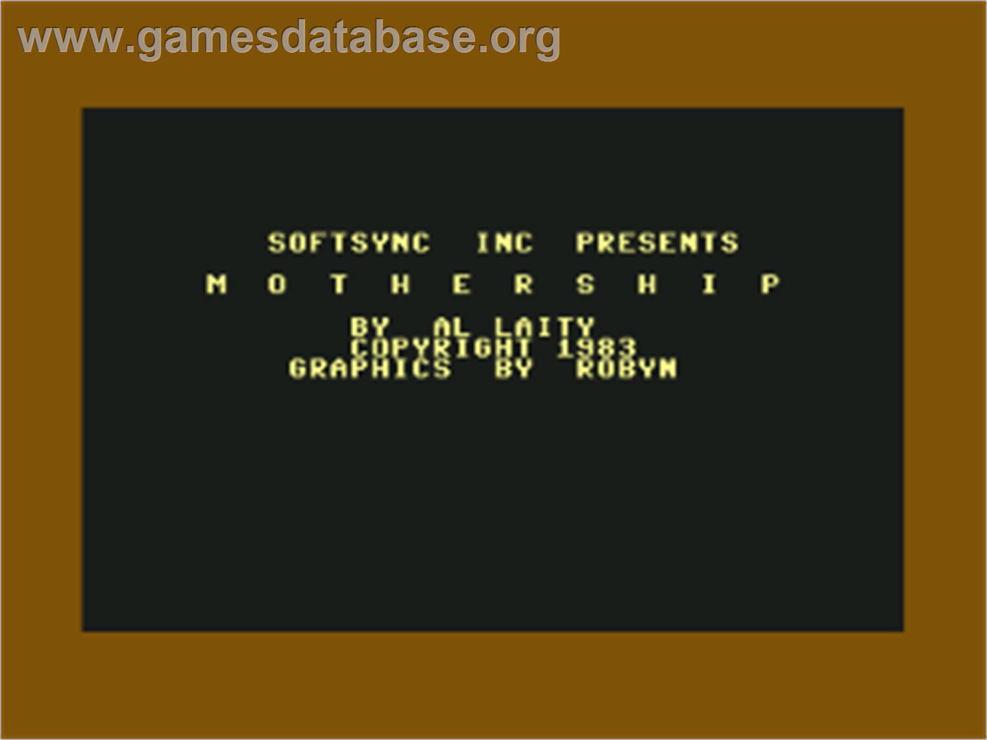 Mothership - Commodore 64 - Artwork - Title Screen