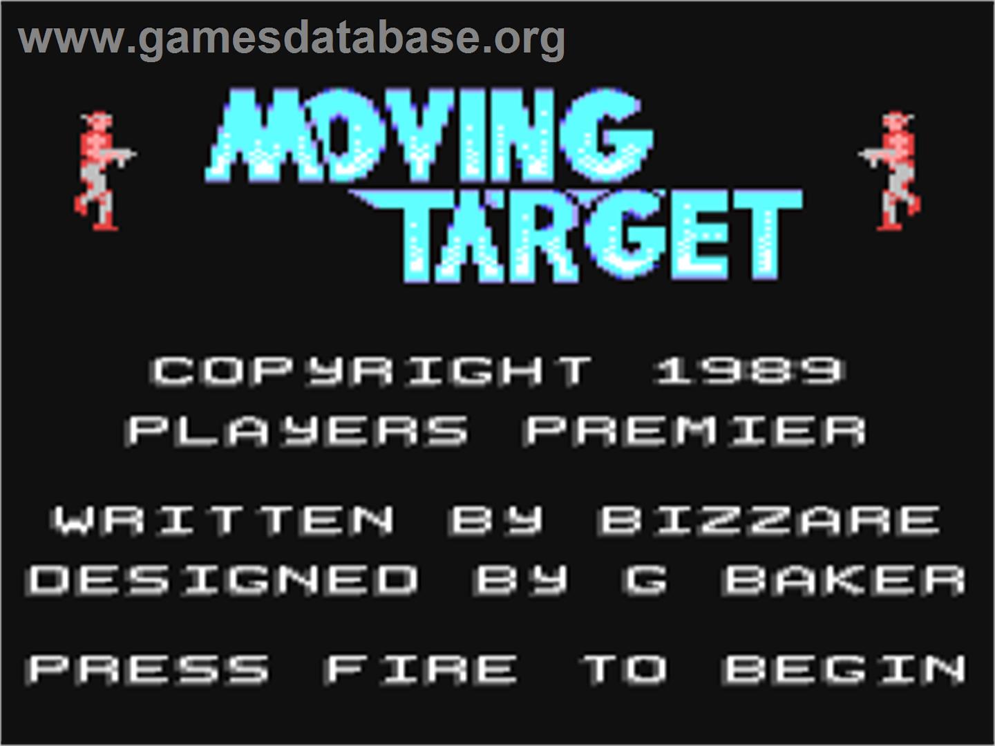 Moving Target - Commodore 64 - Artwork - Title Screen