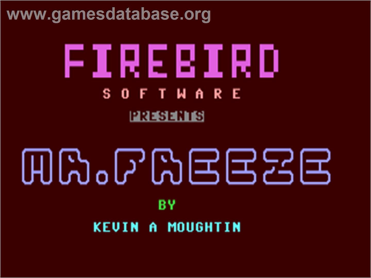 Mr. Freeze - Commodore 64 - Artwork - Title Screen