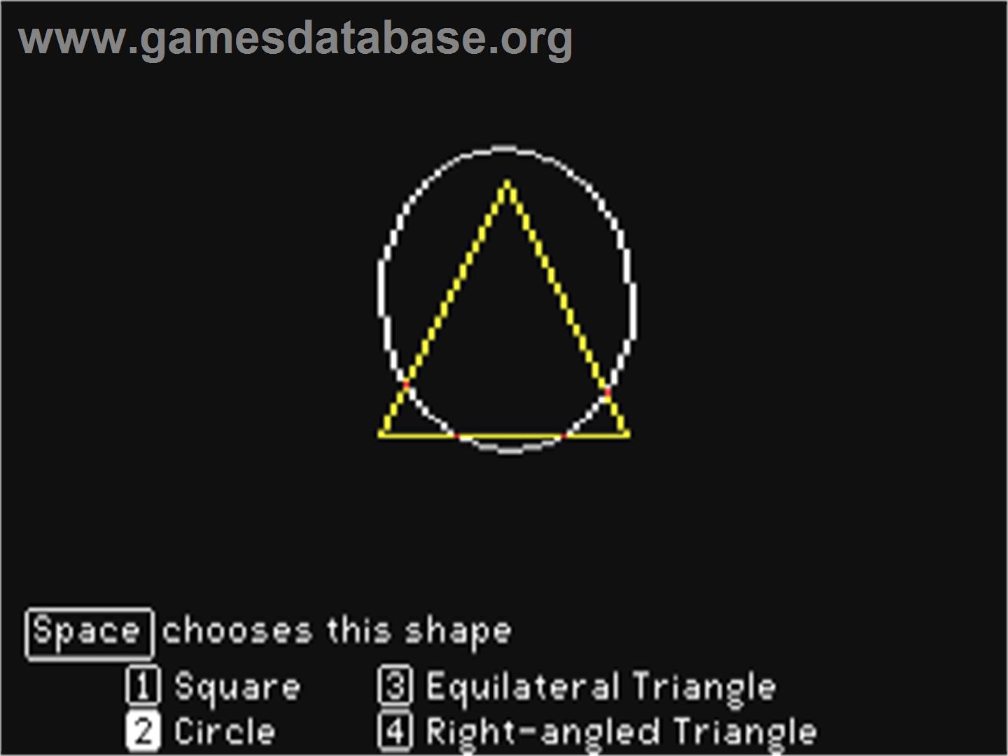 Mr. T's Shape Games - Commodore 64 - Artwork - Title Screen