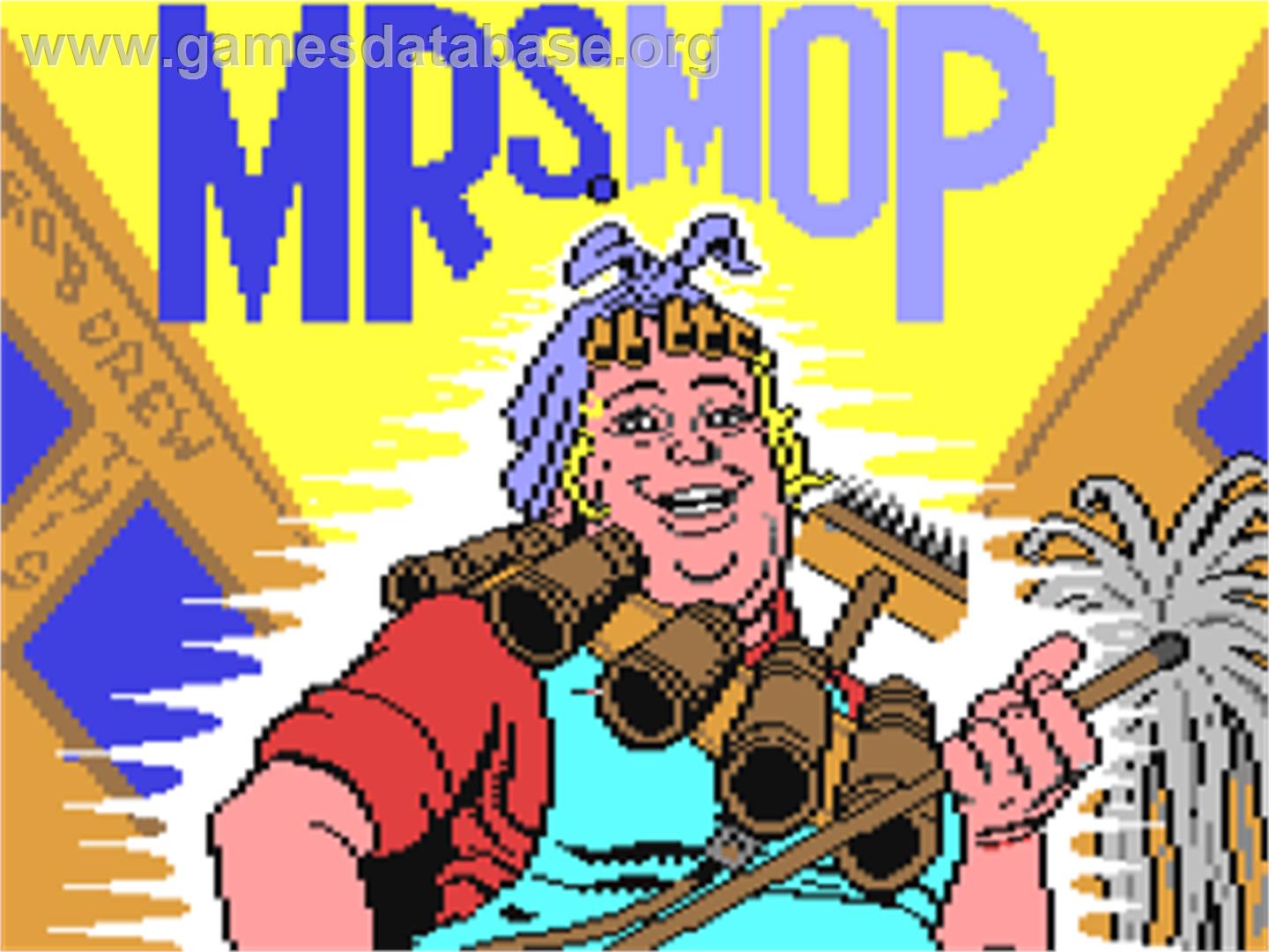 Mrs. Mop - Commodore 64 - Artwork - Title Screen