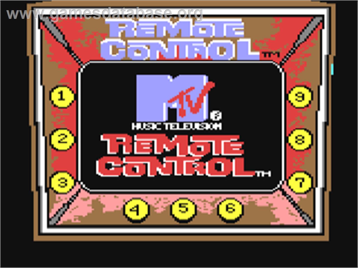 Mtv Remote Control - Commodore 64 - Artwork - Title Screen