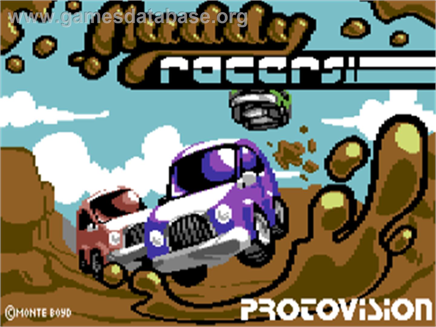 Muddy Racers - Commodore 64 - Artwork - Title Screen