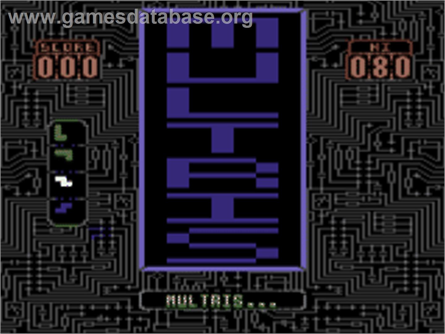 Multris - Commodore 64 - Artwork - Title Screen