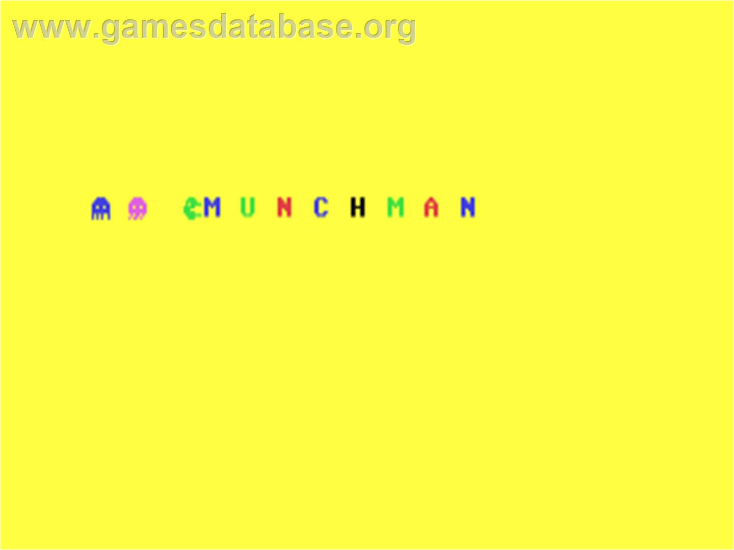 Munch Math - Commodore 64 - Artwork - Title Screen