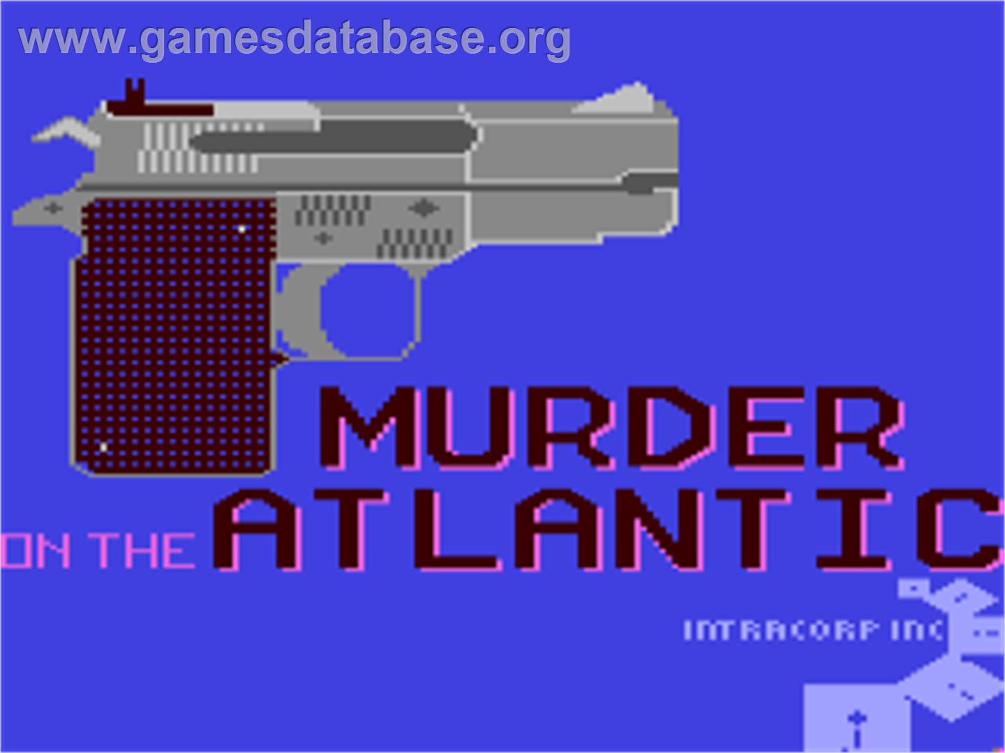 Murder On The Atlantic - Commodore 64 - Artwork - Title Screen