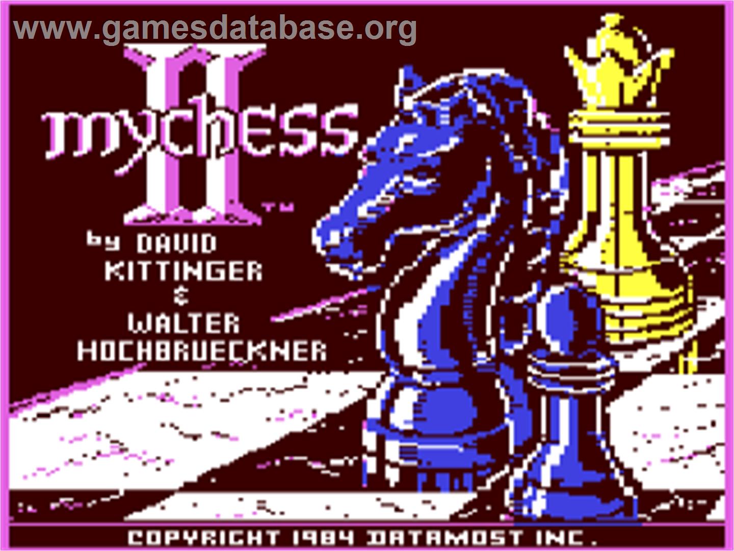 Mychess 2 - Commodore 64 - Artwork - Title Screen