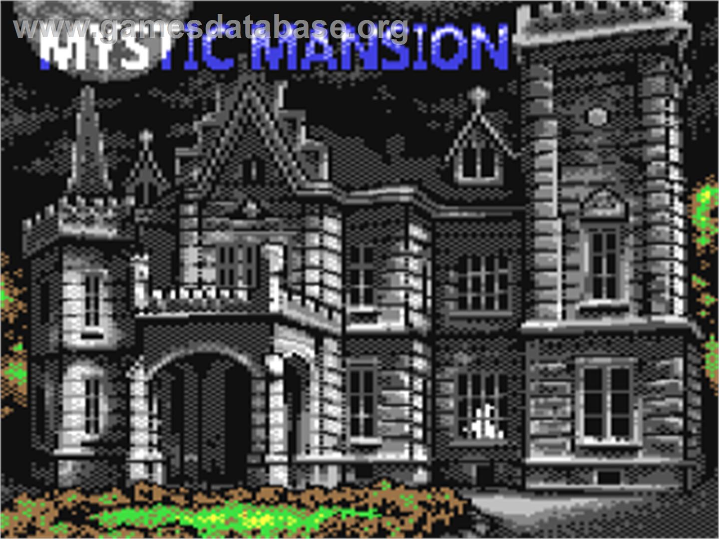 Mystic Mansion - Commodore 64 - Artwork - Title Screen