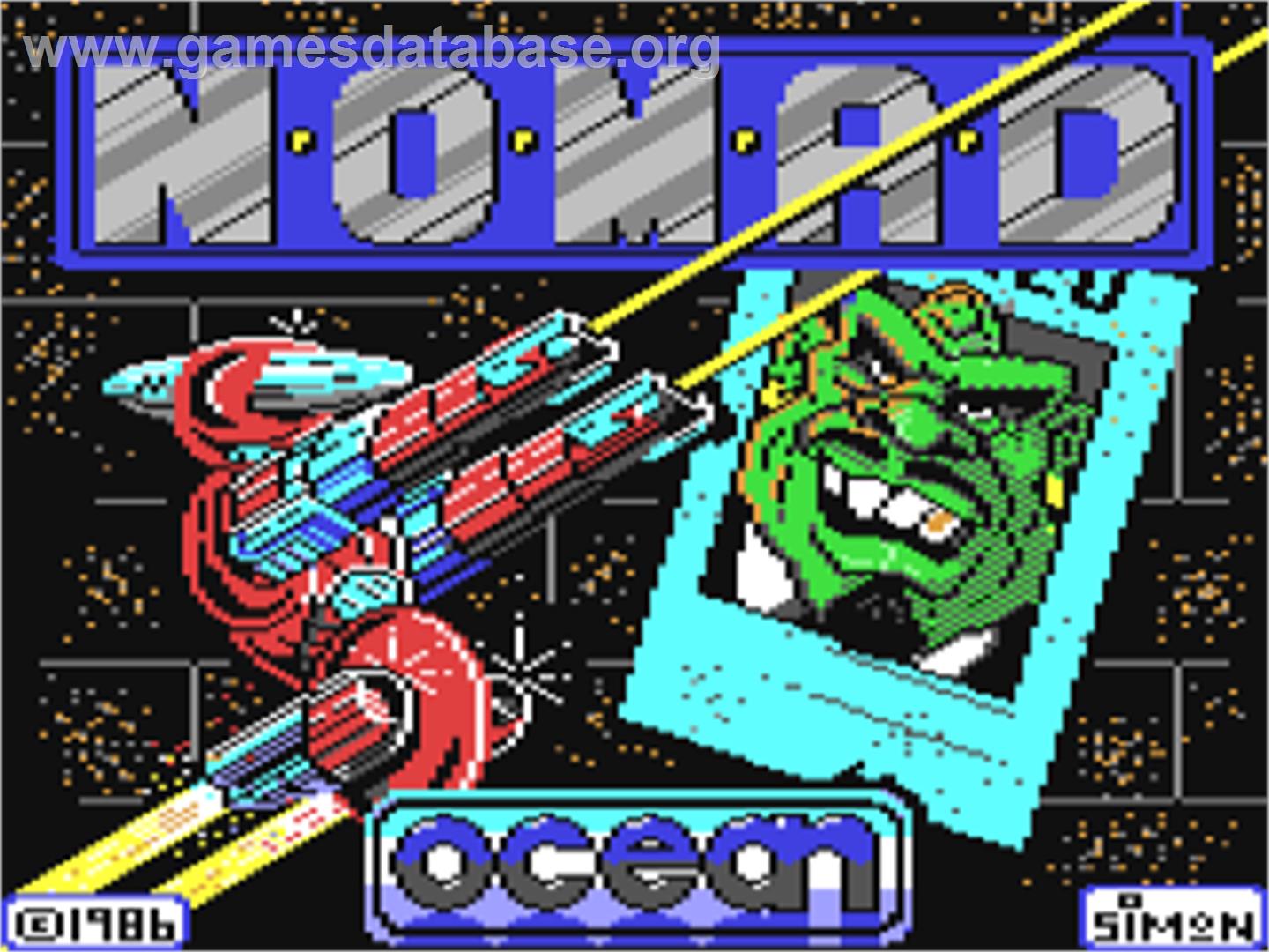 N.O.M.A.D. - Commodore 64 - Artwork - Title Screen