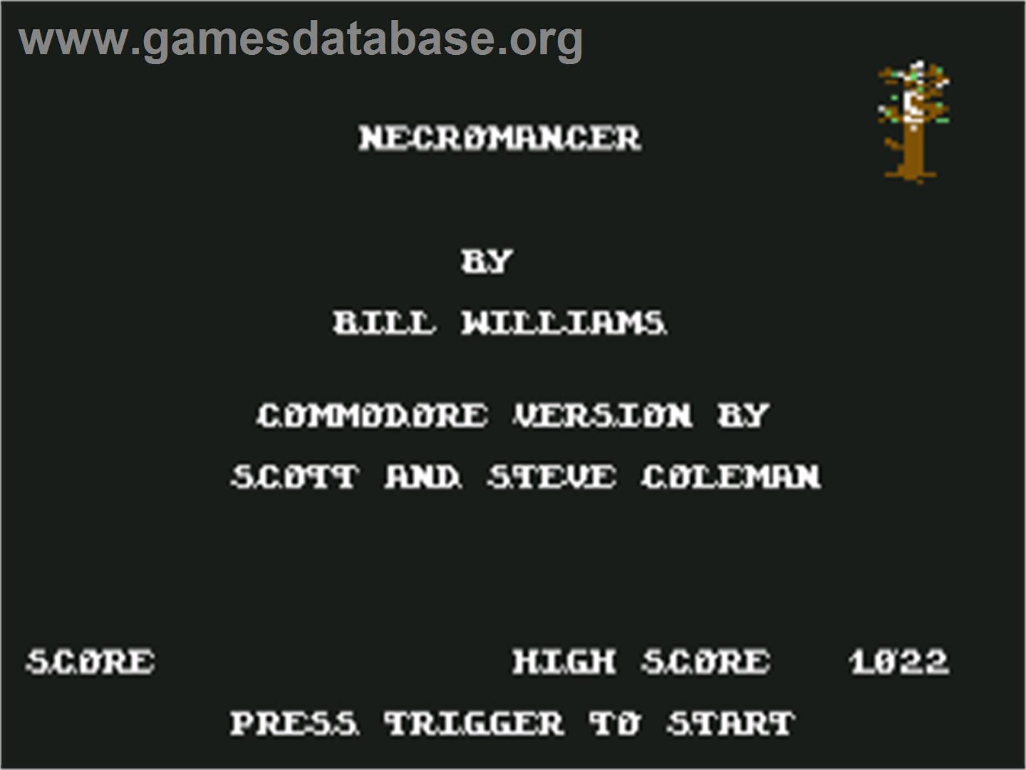 Necromancer - Commodore 64 - Artwork - Title Screen