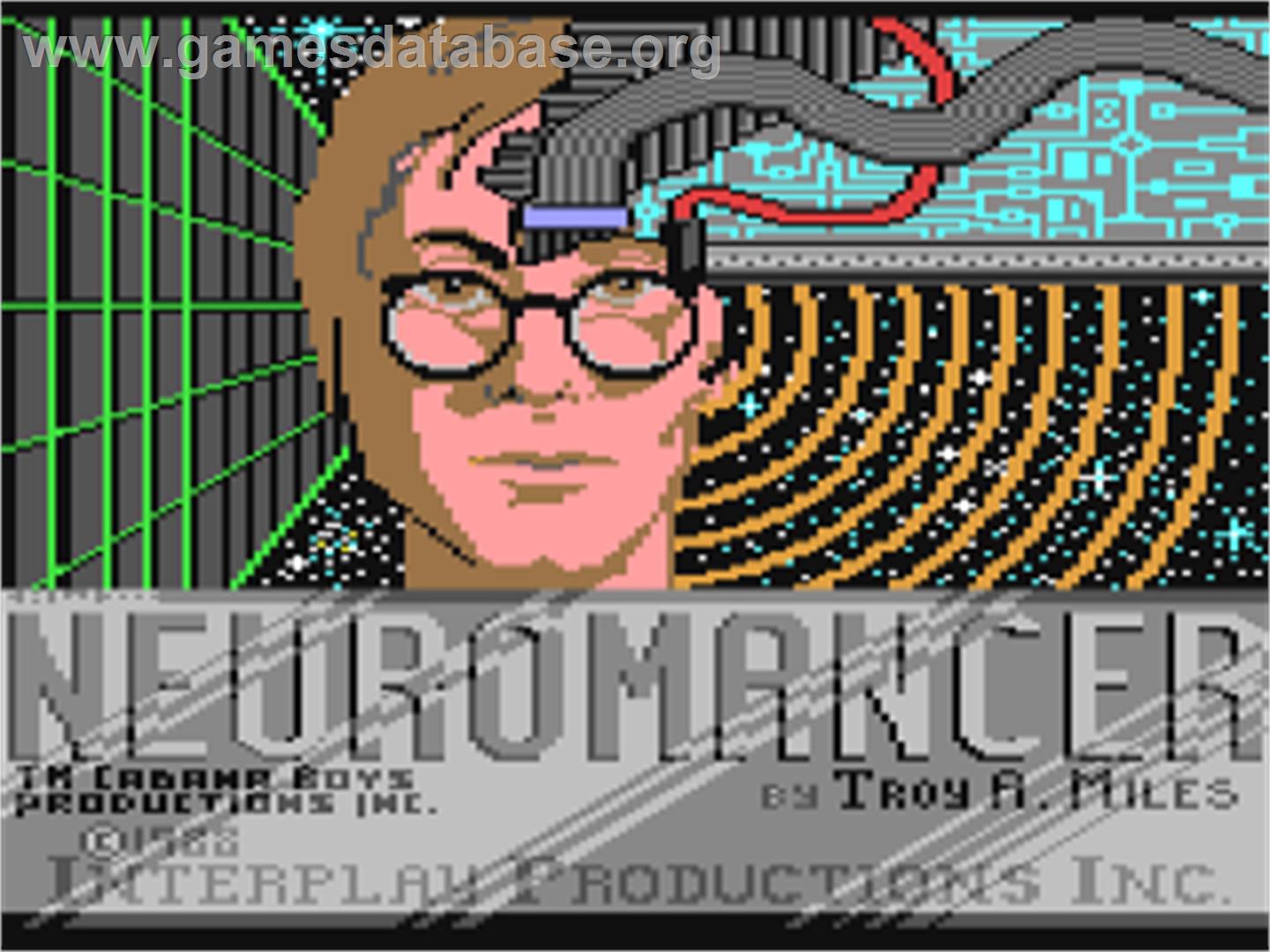 Neuromancer - Commodore 64 - Artwork - Title Screen