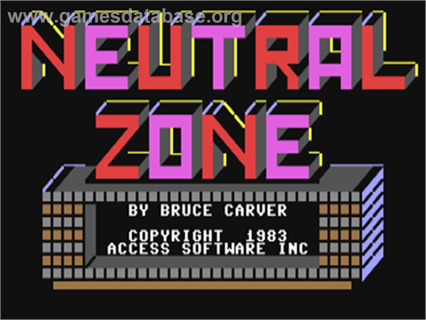 Neutral Zone - Commodore 64 - Artwork - Title Screen