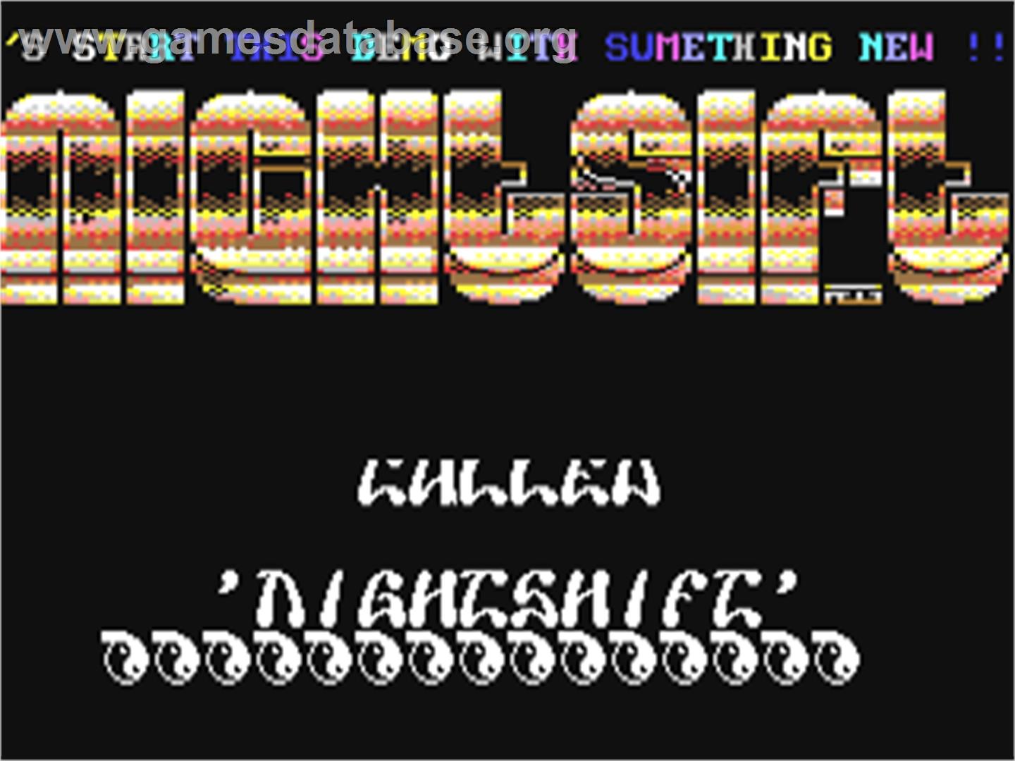 Night Shift - Commodore 64 - Artwork - Title Screen