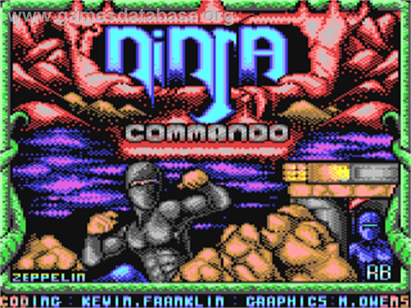 Ninja Commando - Commodore 64 - Artwork - Title Screen