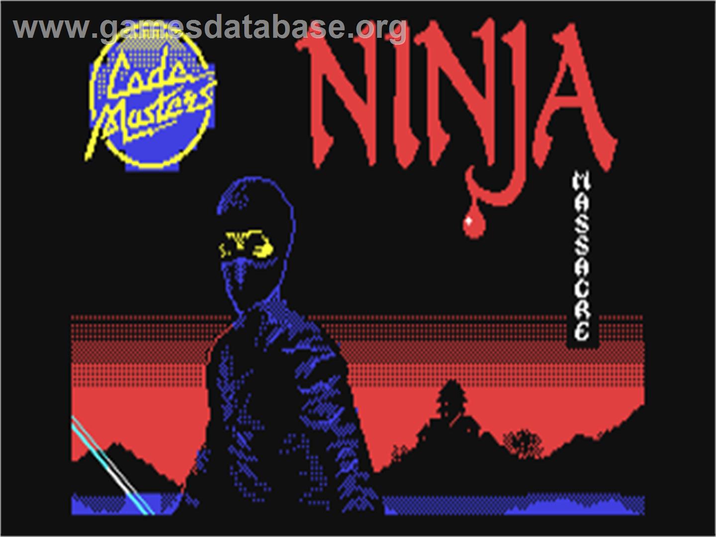 Ninja Massacre - Commodore 64 - Artwork - Title Screen