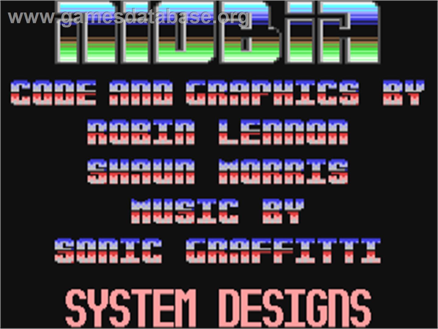 Niobia - Commodore 64 - Artwork - Title Screen