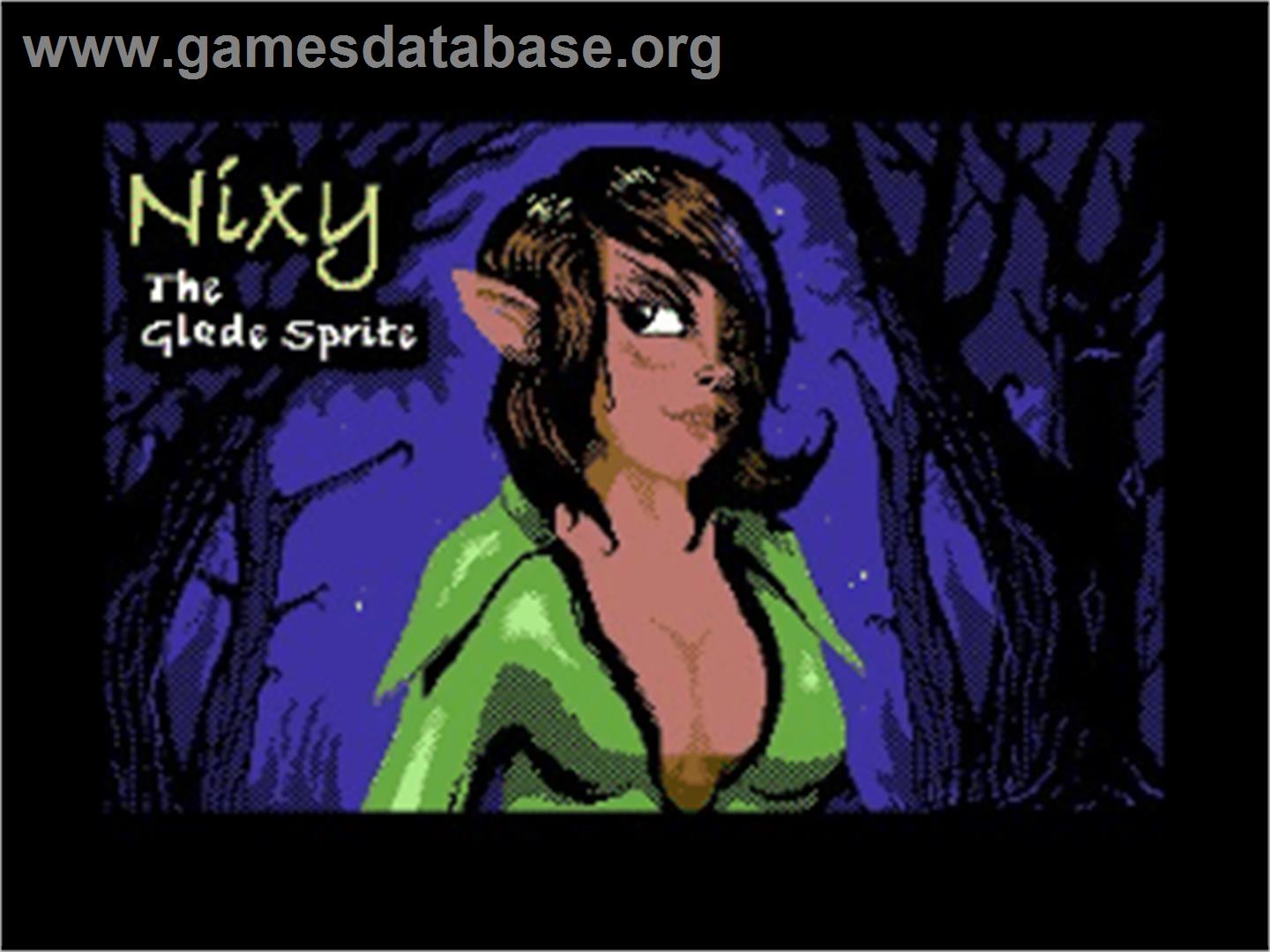 Nixy - The Glade Sprite - Commodore 64 - Artwork - Title Screen