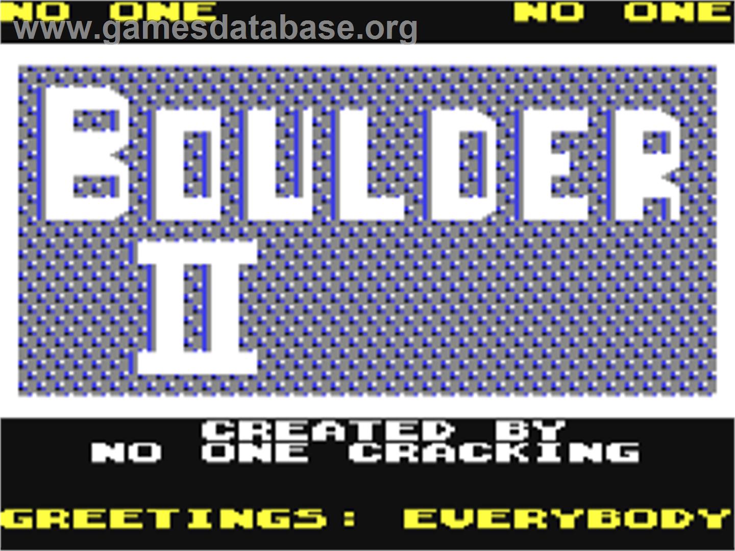 No One's Boulder 02 - Commodore 64 - Artwork - Title Screen