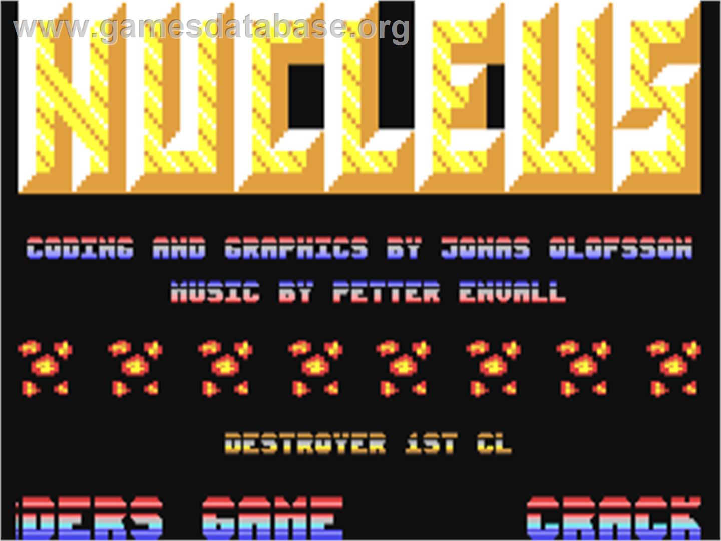 Nucleus - Commodore 64 - Artwork - Title Screen