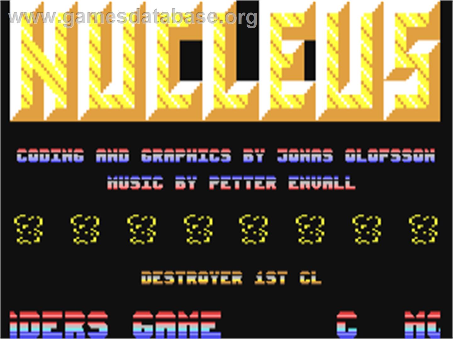 Nucleus 2 - The Last - Commodore 64 - Artwork - Title Screen